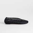 Topshop Luna woven ballet flat in black