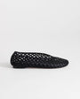 Topshop Luna woven ballet flat in black