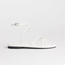Sandales plates à fines brides Topshop Emma blanches