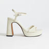 Sandales Topshop Faye à plateformes deux parties blanc cassé