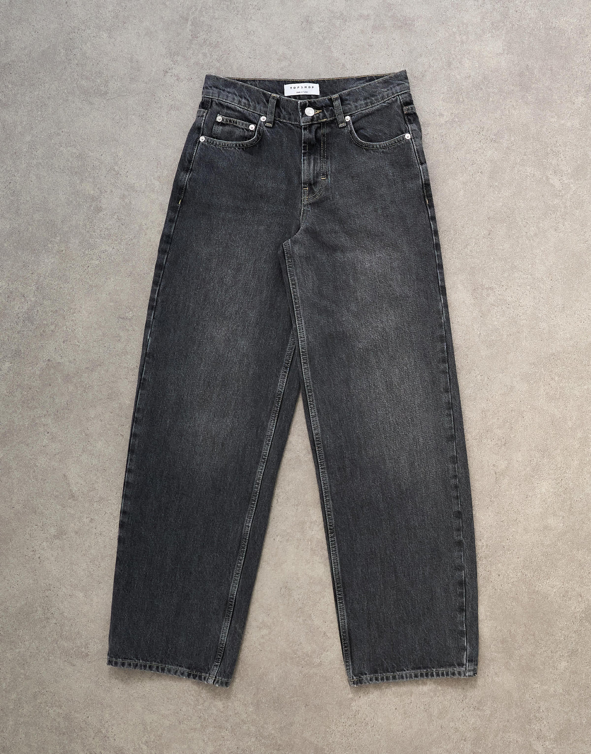 Tosphop Cinch low rise relaxed jean in pretty grey