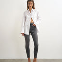 Topshop Jamie high rise skinny jean in washed black