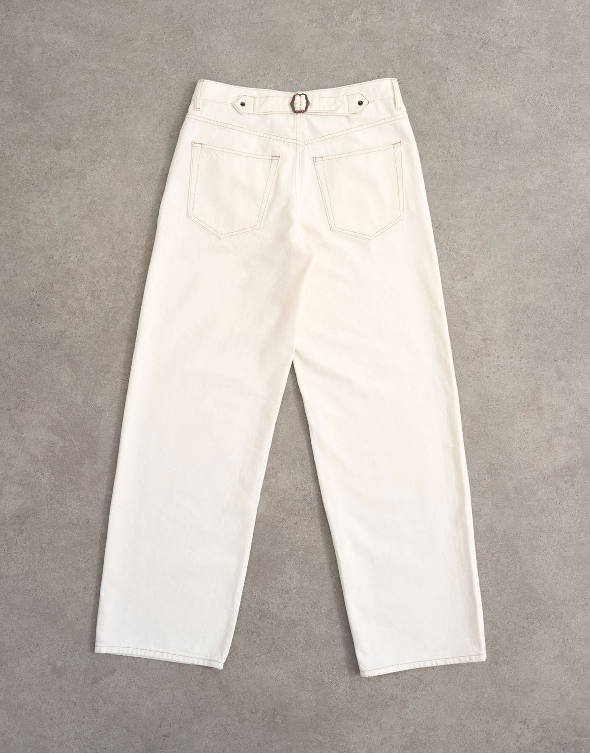 Topshop Cinch low rise relaxed jean in bone