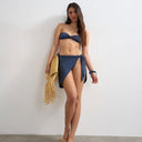 Topshop glitter sarong in navy