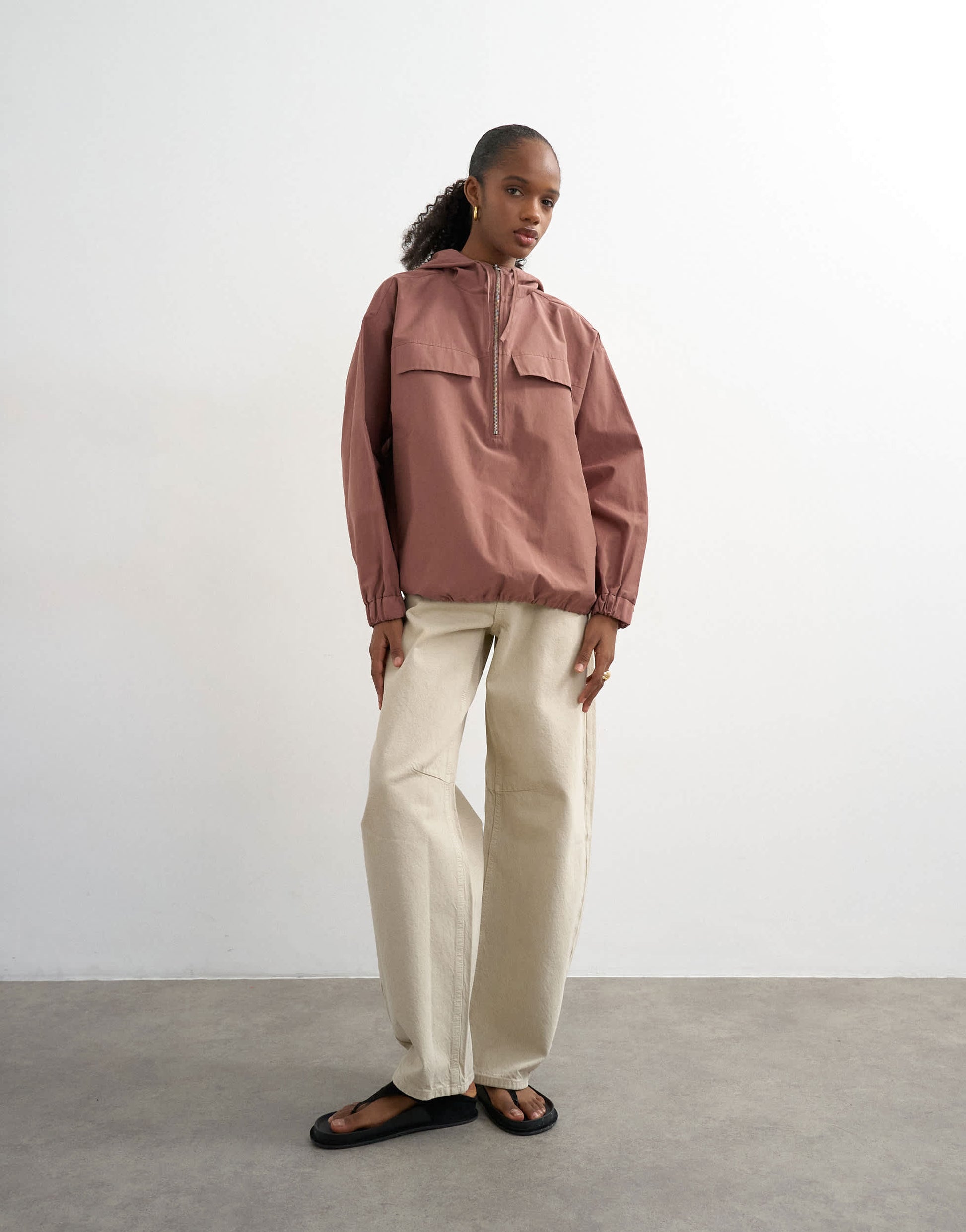 Topshop co-ord over the head bomber in pink