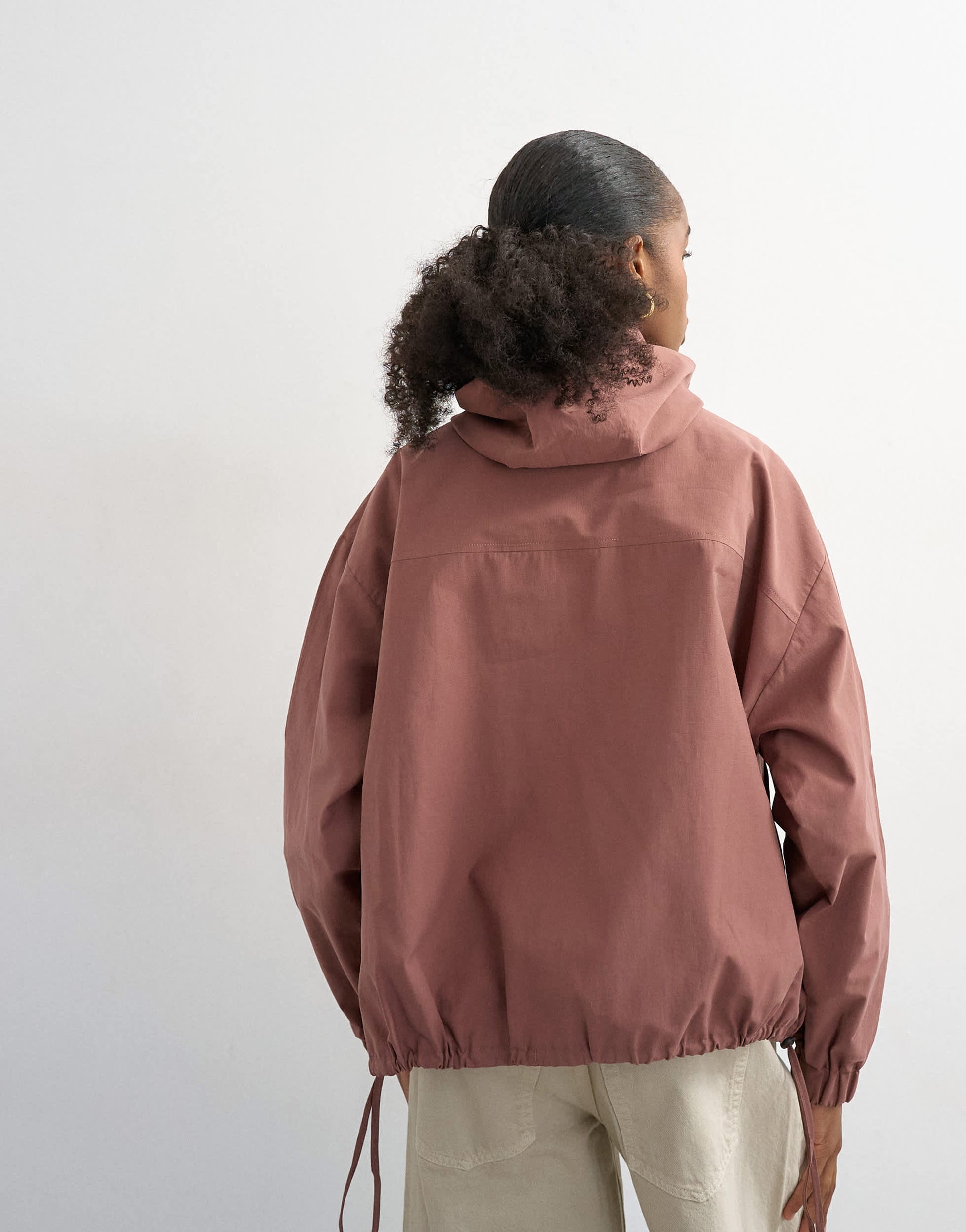 Topshop co-ord over the head bomber in pink