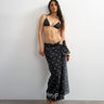 Topshop square sarong in black and white polka dot