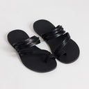 Sandales noires à brides et boucle d'orteil Maeve de Topshop