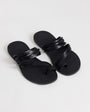 Topshop Maeve strappy toe loop sandal in black