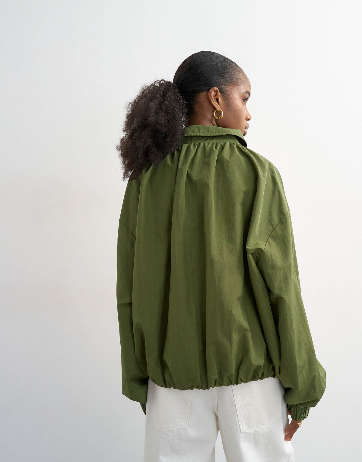 Topshop anorak in khaki