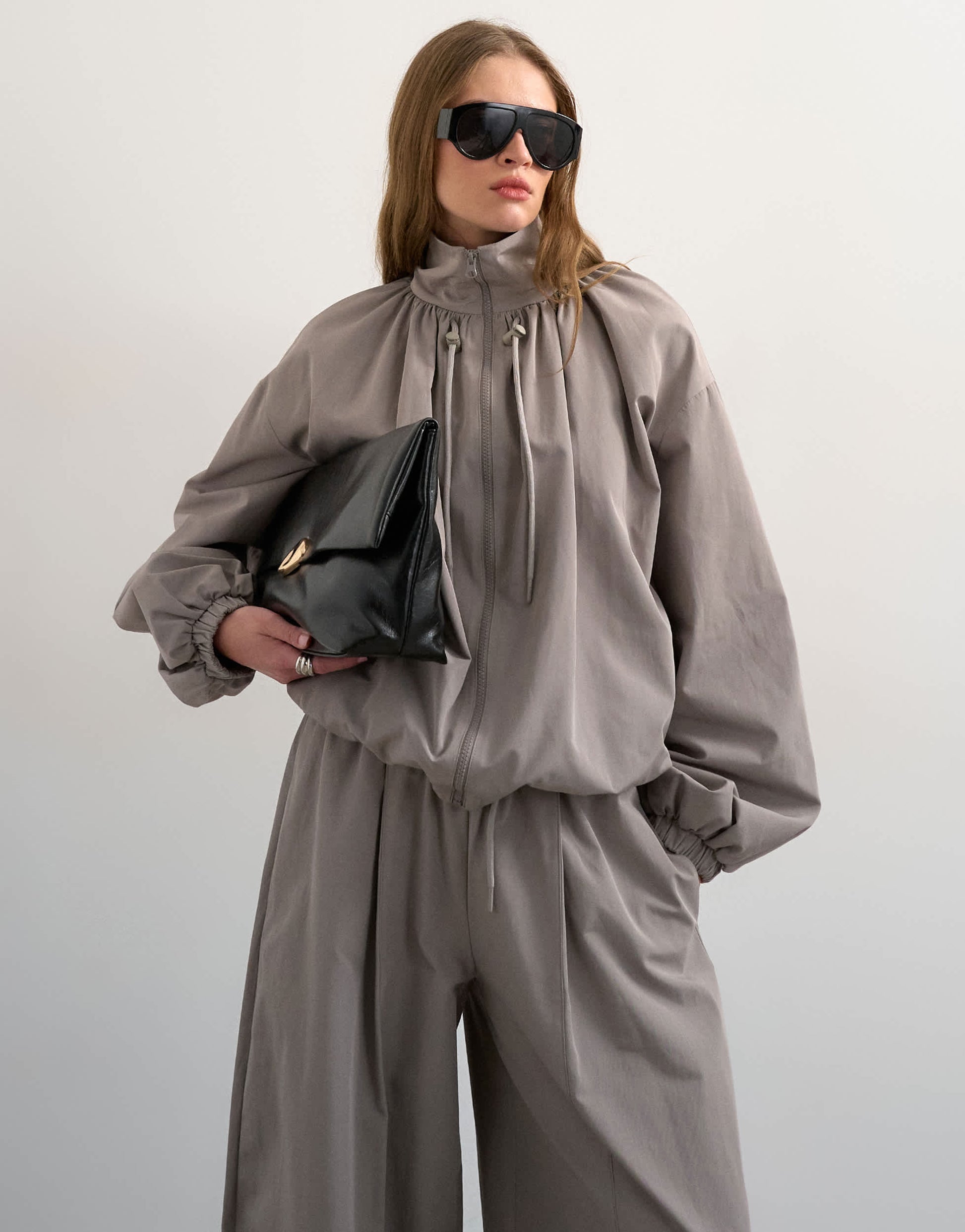 Topshop co ord lightweight anorak jacket in grey