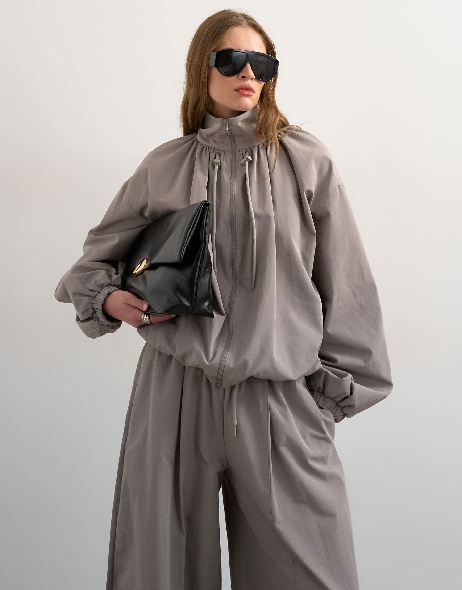 Topshop co ord lightweight anorak jacket in grey