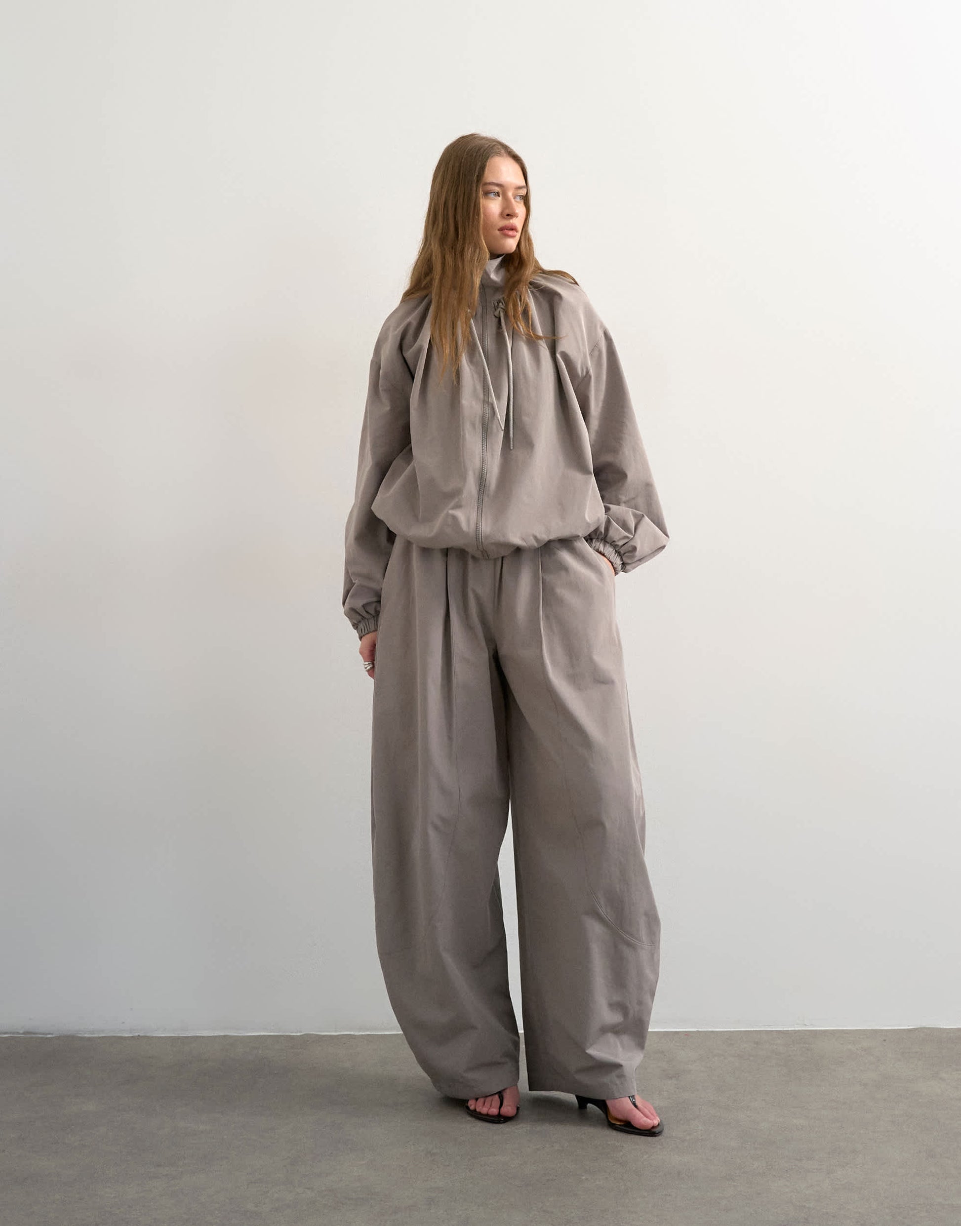 Topshop co ord lightweight anorak jacket in grey