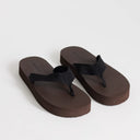 Topshop Molly toe thong sandal in chocolate