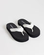 Topshop Molly toe thong sandal in black and white