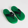 Nu-pieds à bout carré Molly Topshop vert et noir