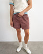 Topman micro fit stripe short in brown