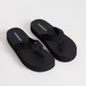 Sandales string Topshop Molly à bout ouvert noires