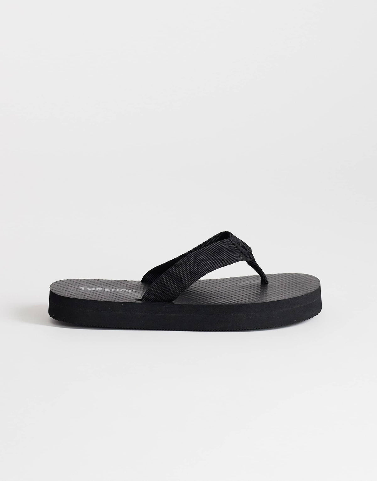 Topshop Molly toe thong sandal in black