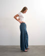 Topshop pull on barrel jean in sulphur blue