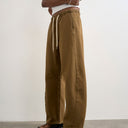 Topshop pull on barrel jean in cumin