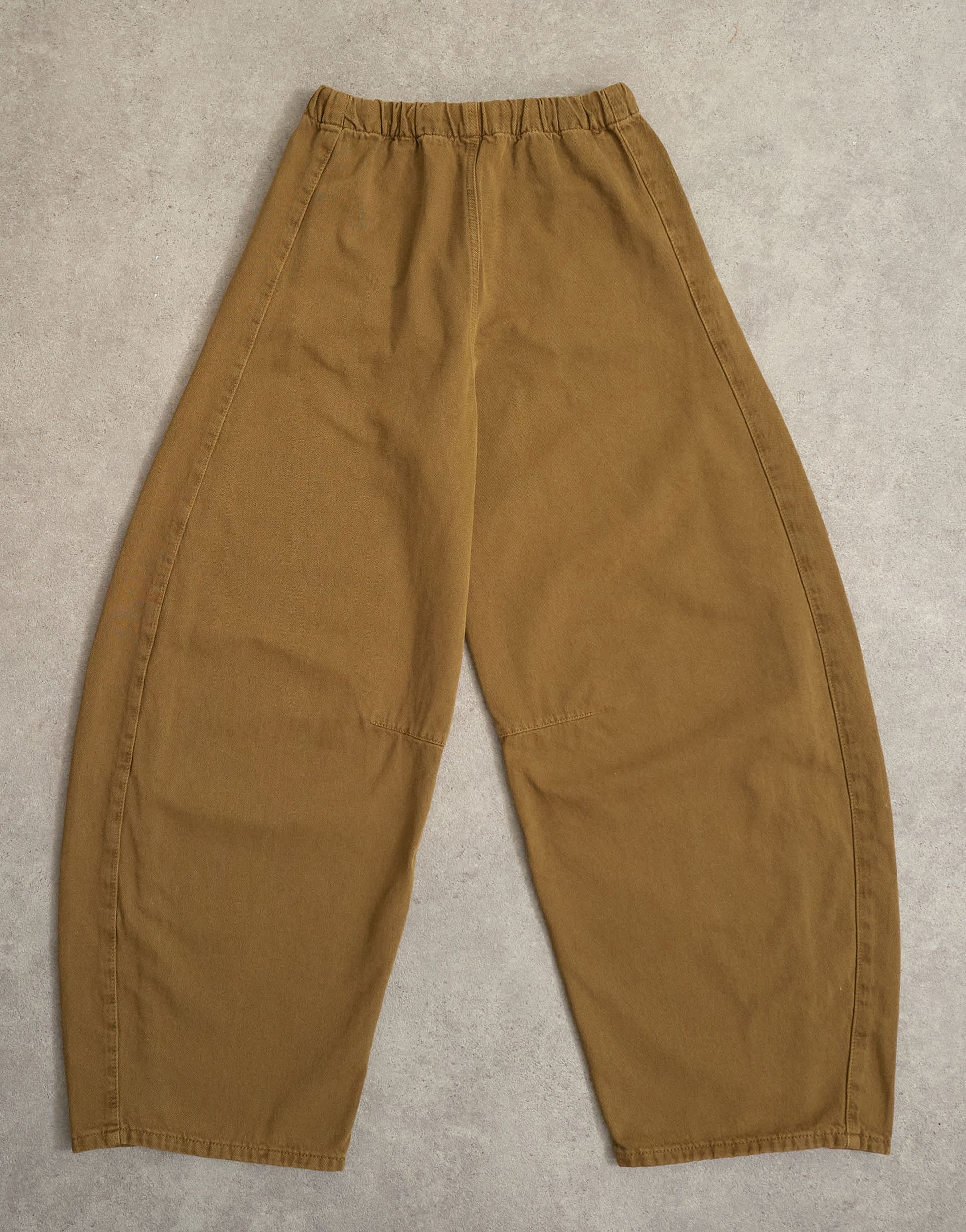 Topshop pull on barrel jean in cumin