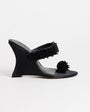 Topshop Nico wedge mule with embellishment in black 