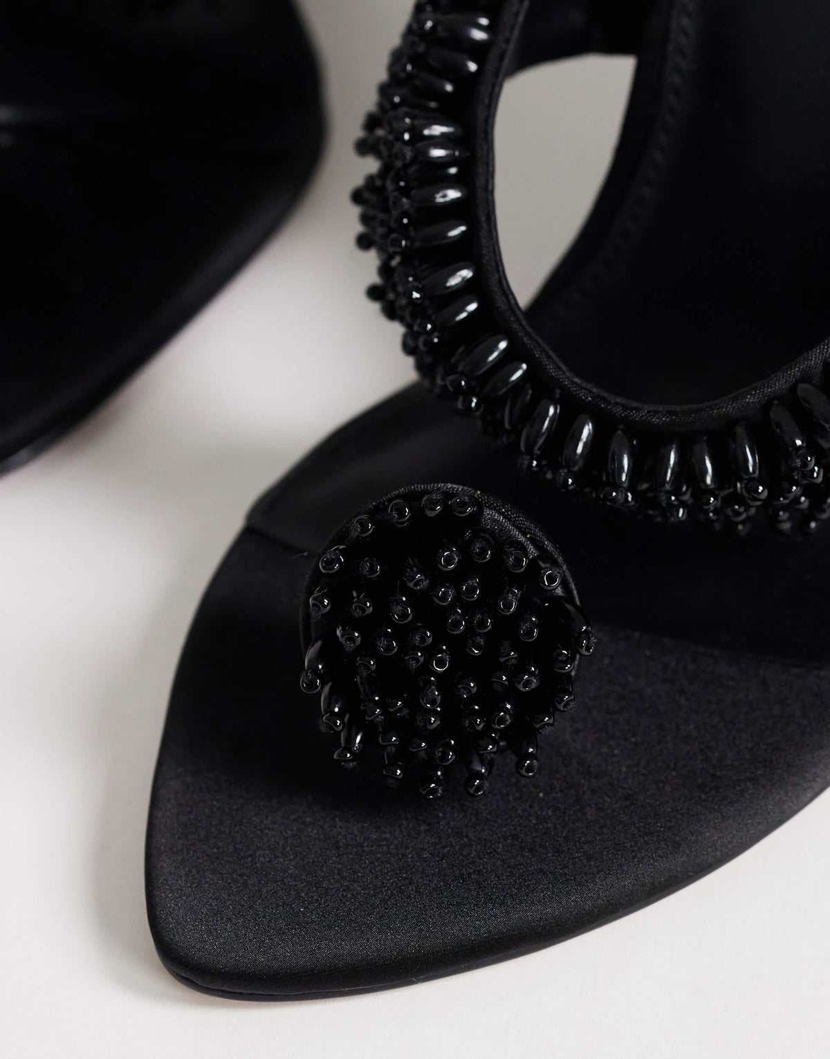 Topshop Nico wedge mule with embellishment in black 