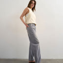 Topshop skewed boyfriend jean in grey