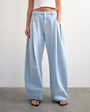 Topshop Cocoon mid rise barrel jean in super bleach