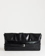 Topshop Meadow strap clutch in black faux suede