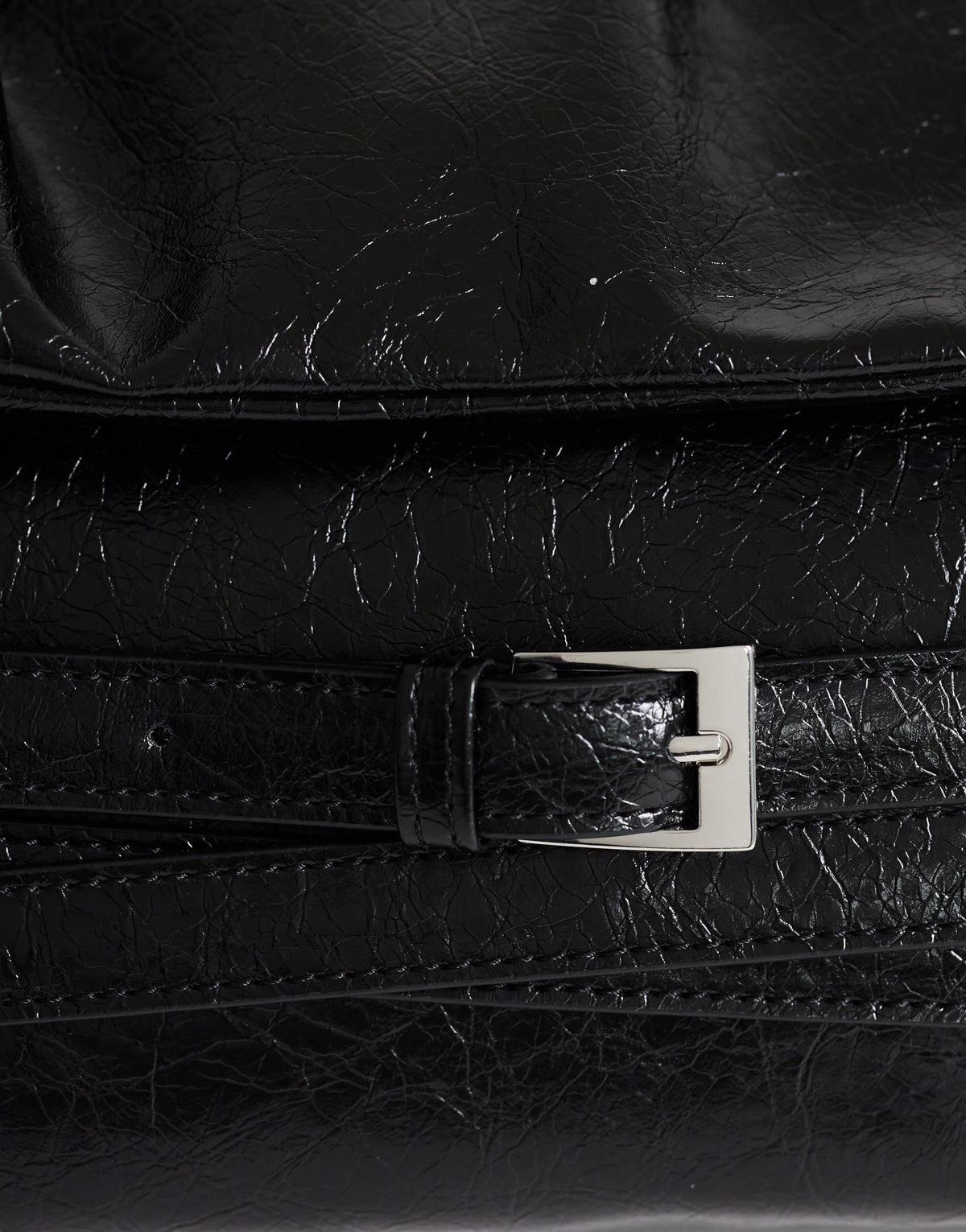 Topshop Meadow strap clutch in black faux suede