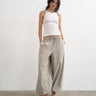 Topshop premium lyocell blend soft rib racer vest in white