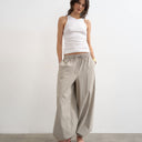 Topshop premium lyocell blend soft rib racer vest in white