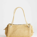 Topshop Miller large straw shoulder bag in natural