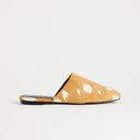 Topshop Lillie round toe flat shoe in deer print hair on real leather