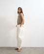 Topshop techy funnel drawstring hem top in mocha