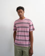 Topman relaxed fit striped t-shirt in pink