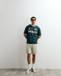 Topman relaxed fit bermuda jogger short in washed stone