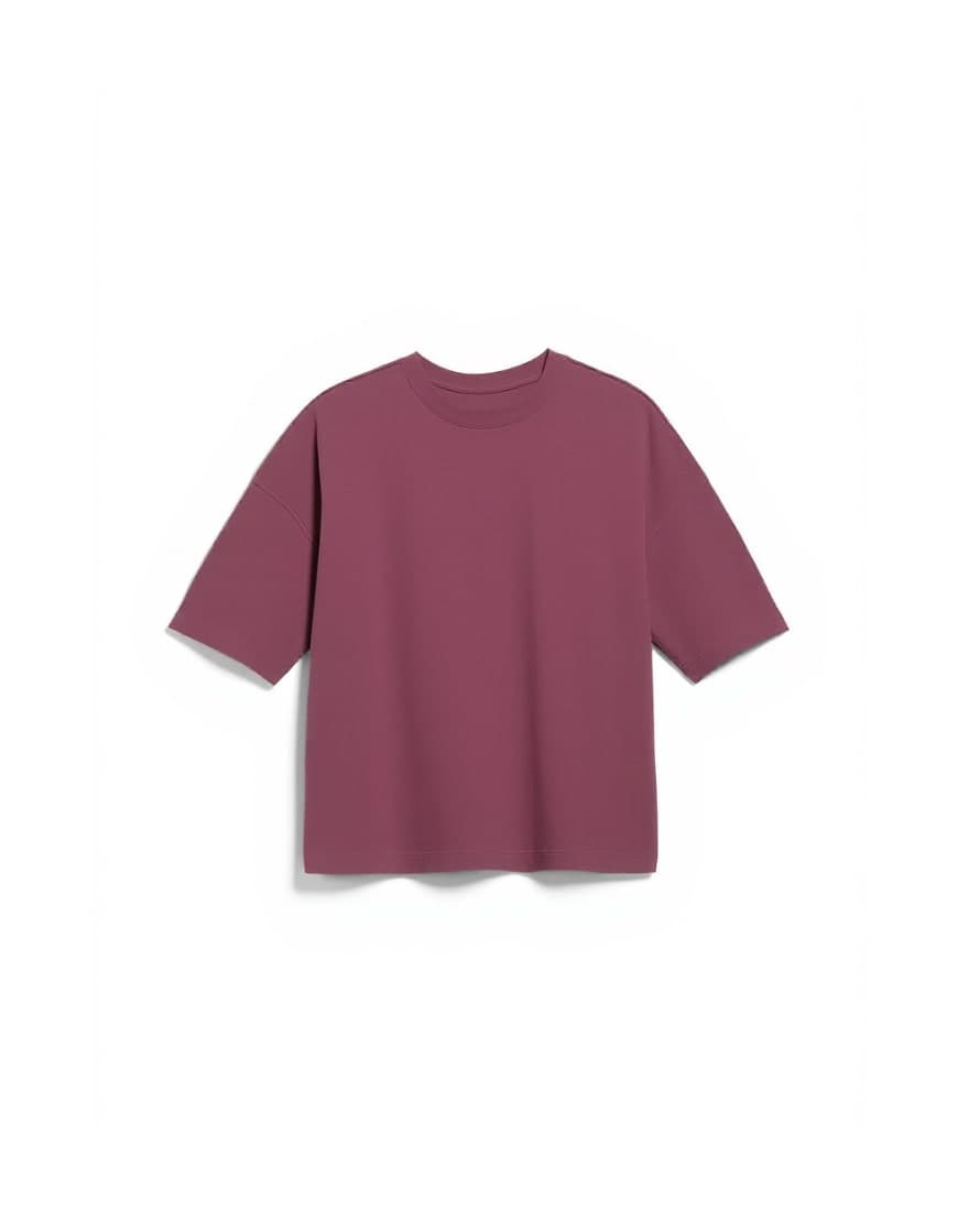 Topman boxy fit in washed burgundy