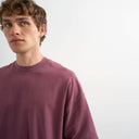 Topman boxy fit in washed burgundy