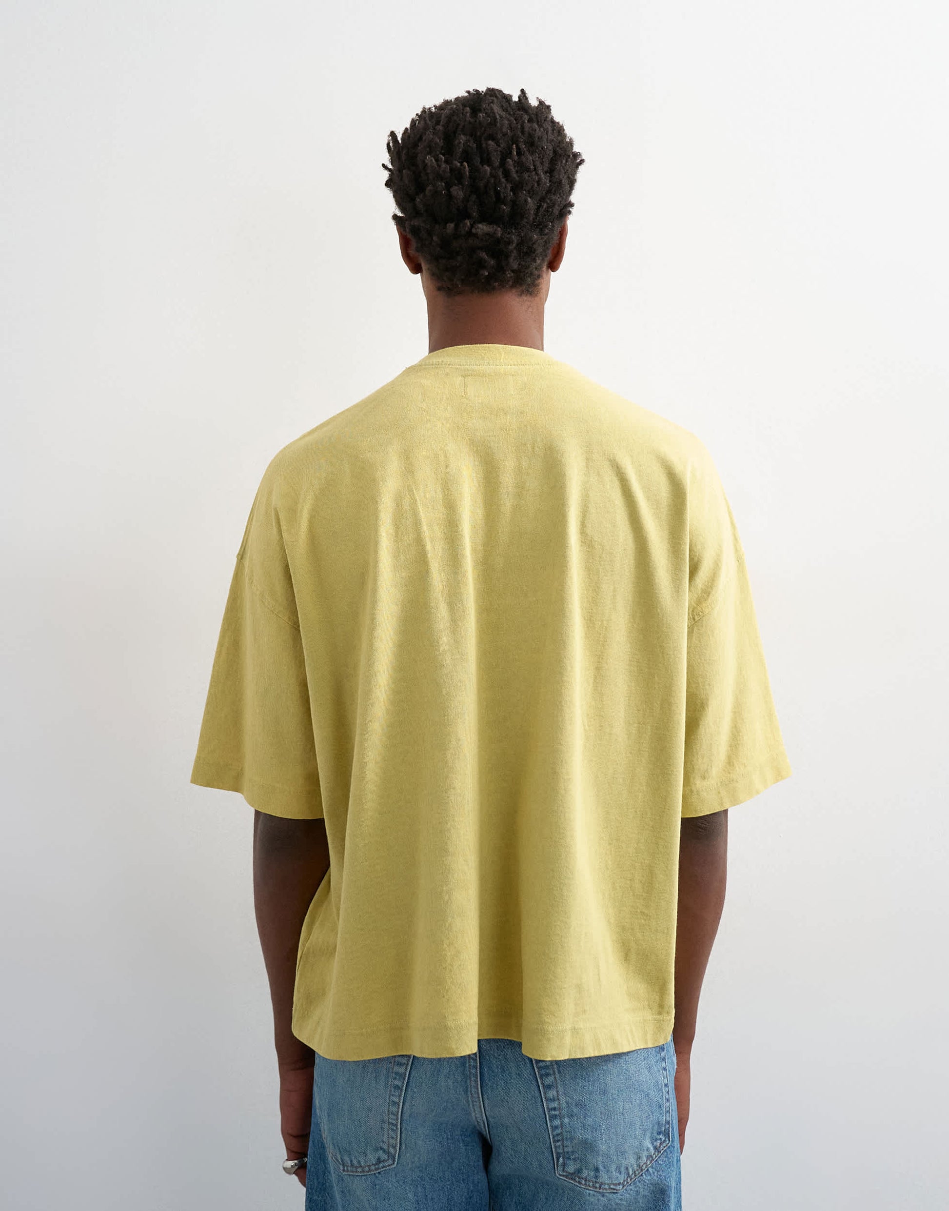 Topman boxy fit in washed yellow