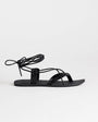 Topshop Maisie strappy flat sandal in black