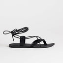 Topshop Maisie strappy flat sandal in black