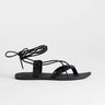Topshop Maisie – Sandales plates à brides, noires