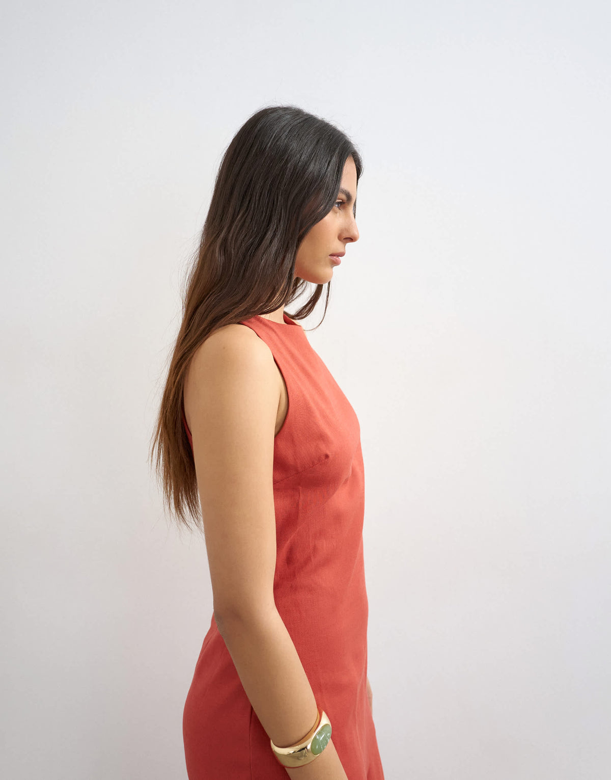 Topshop dropped waist full circle hem midi dress in burgundy