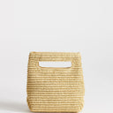 Topshop Stella straw small grab bag in natural