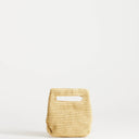 Topshop Stella straw small grab bag in natural