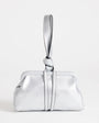 Topshop Jade mini loop grab bag in silver