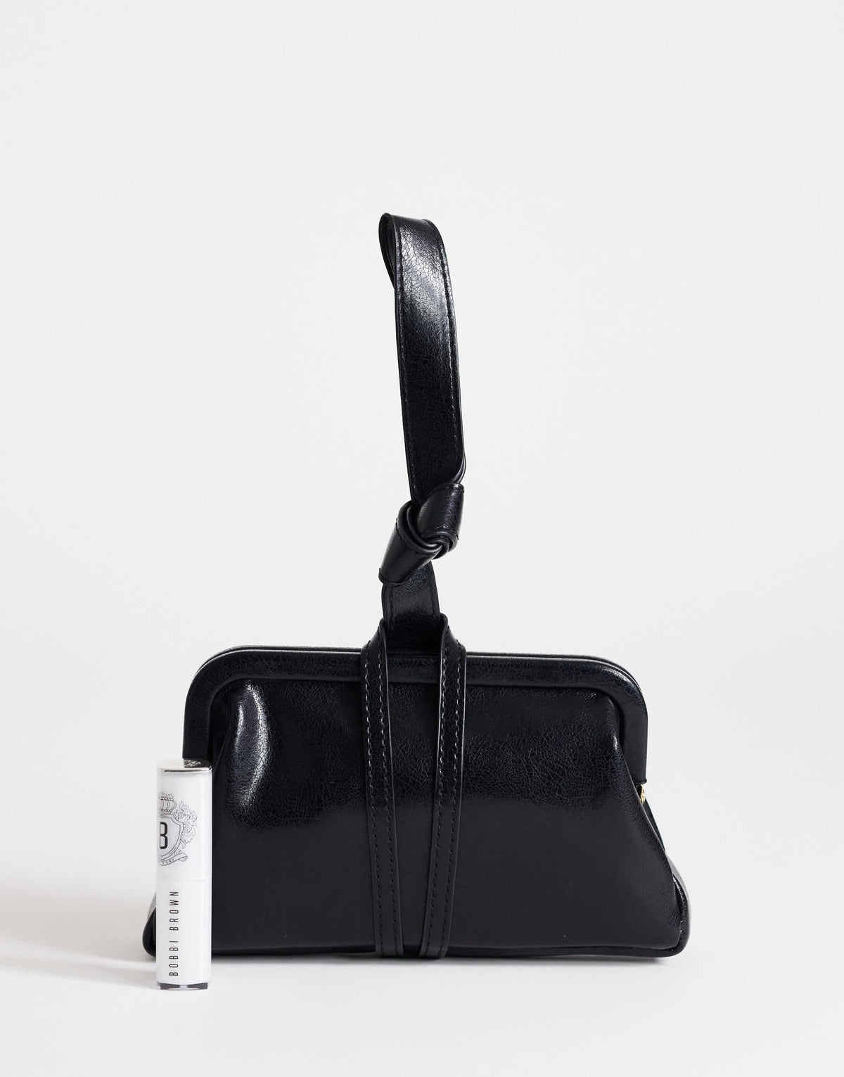 Topshop Jade mini loop grab bag in black
